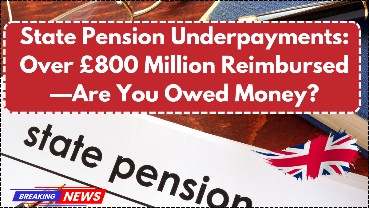 State Pension Underpayments: Over £800 Million Reimbursed—Are You Owed Money?