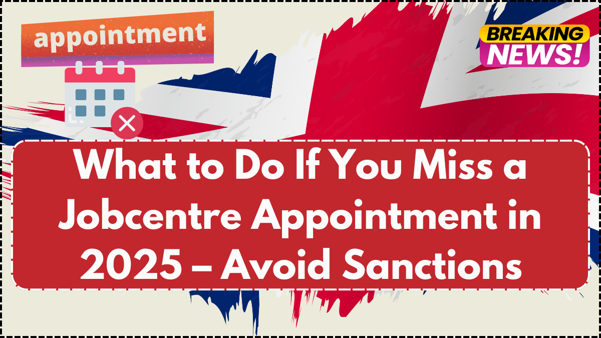 What to Do If You Miss a Jobcentre Appointment in 2025 – Avoid Sanctions