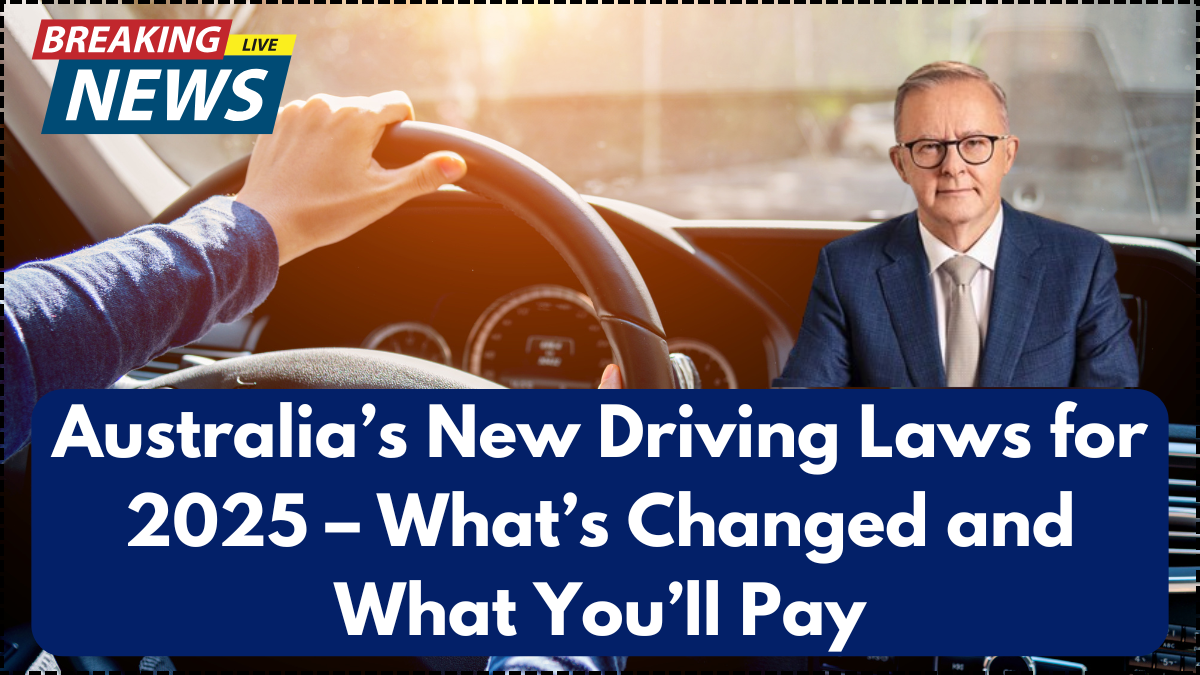 Australia’s New Driving Laws for 2025 – What’s Changed and What You’ll Pay