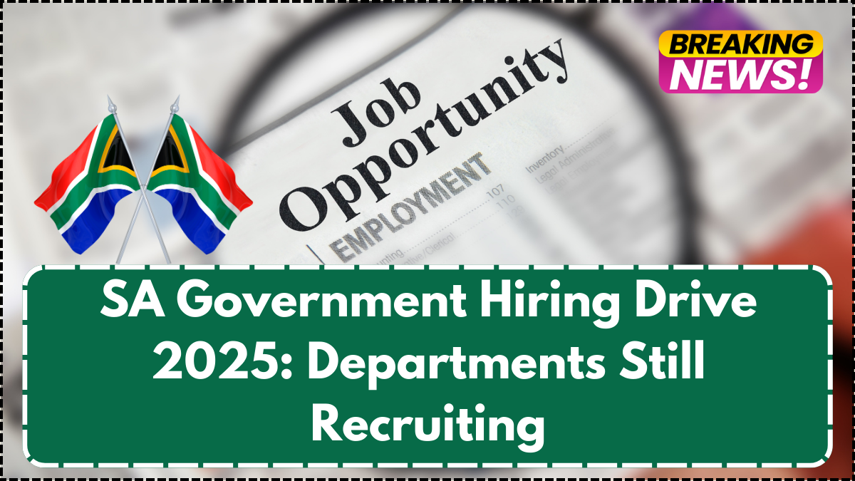 SA Government Hiring Drive 2025: Departments Still Recruiting