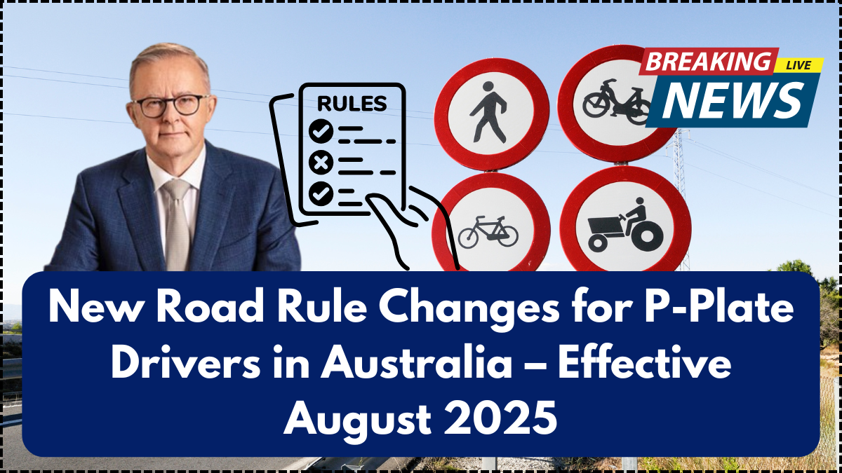New Road Rule Changes for P-Plate Drivers in Australia – Effective August 2025