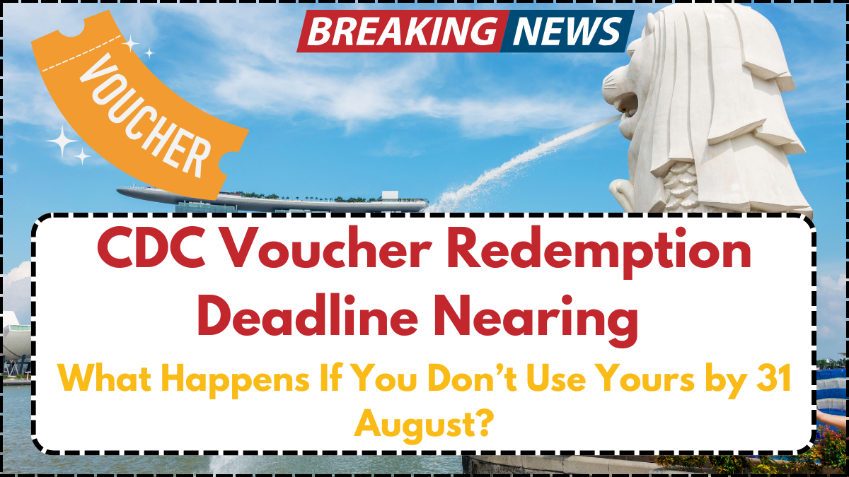 CDC Voucher Redemption Deadline Nearing – What Happens If You Don’t Use Yours by 31 August?